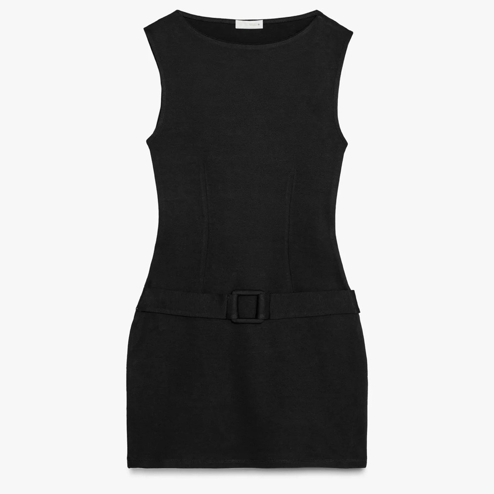 BELTED MINI DRESS